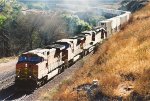 Stack train climbs east